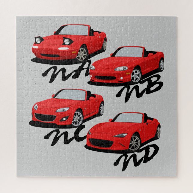 Miata Generations Puzzle (Vertikal)