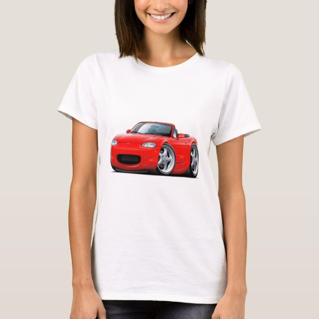 Miata Rot-Auto 1999-05 T-Shirt (Vorderseite)