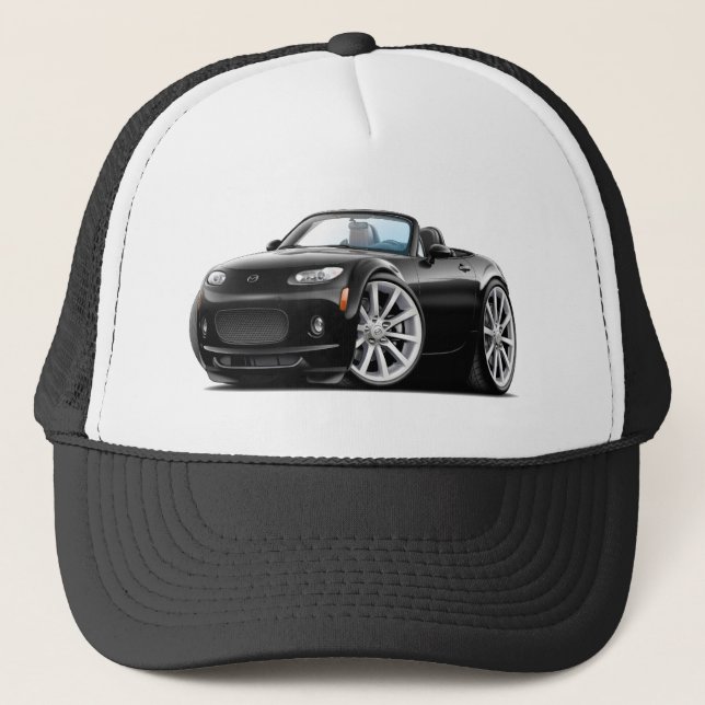 Miata schwarzes Auto 2006-08 Truckerkappe (Vorderseite)