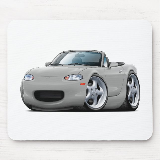 Miata silbernes Auto 1999-05 Mousepad (Vorne)