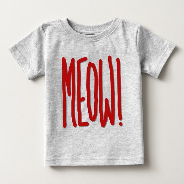 Miau! Baby T-shirt (Vorderseite)