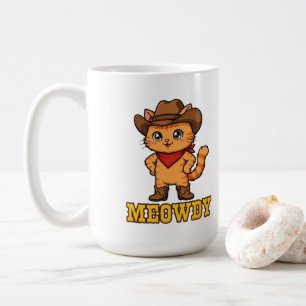 Miau-Cowboy-Katze Western-Kitty Kaffeetasse