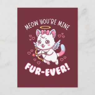 Miau, Du bist mein für immer - Katze Valentine Cup Postkarte