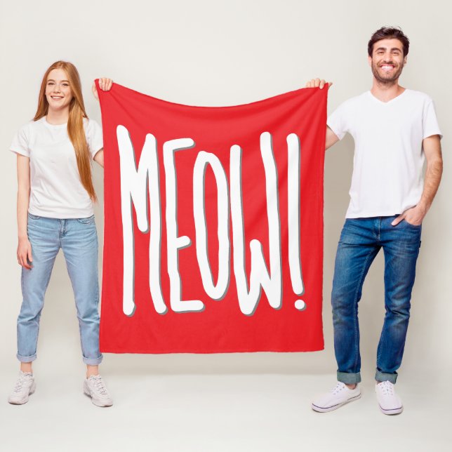 Miau! Fleecedecke (Beispiel)
