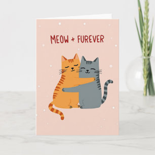 Miau für immer Katzen Kuschelkarte Karte