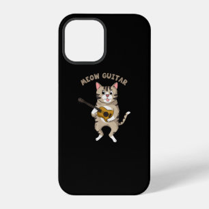 Miau Gitarre Süße Katze Spielt Gitarre Lustige Kät iPhone 12 Pro Hülle