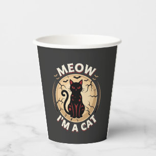 Miau-Katze-Halloween-Grafikdesign_1 Pappbecher