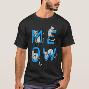 Miau Katzen lieben Katzenbaby Lustig Süße Katzenli T-Shirt