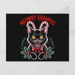 Miau Krampus Weihnachten Schwarze Katze Zuckerstan
