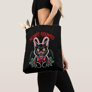 Miau Krampus Weihnachten schwarze Katze Zuckerstan