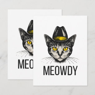 Miau lustige Katze RSVP Karte