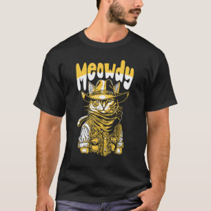 Miau! Lustiger Country-Musik-Cowboy-Kater T-Shirt