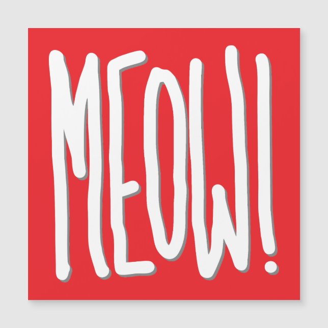 Miau! Magnetkarte (Vorderseite)