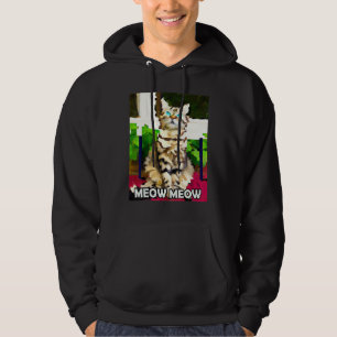 Miau Miau Süße Katze Kitty Kätzchen In Katzenstyle Hoodie