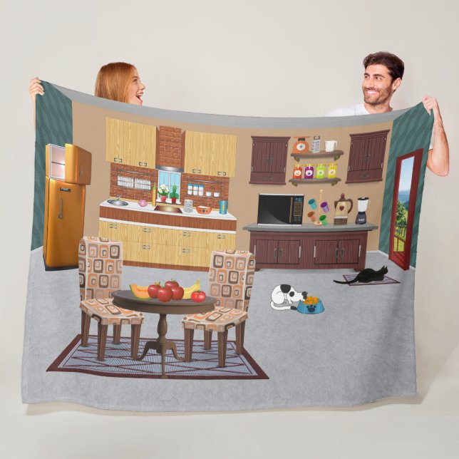 Miau-nificent Küche Fleecedecke (Beispiel)