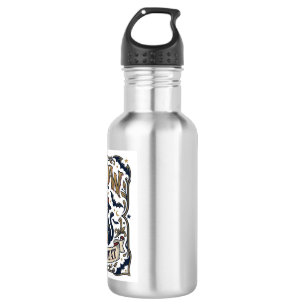 Miau oder Behandle Katze Halloween Gruselige Katze Edelstahlflasche