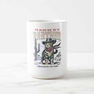 Miau Partner Cowboy-Katze  Kaffeetasse