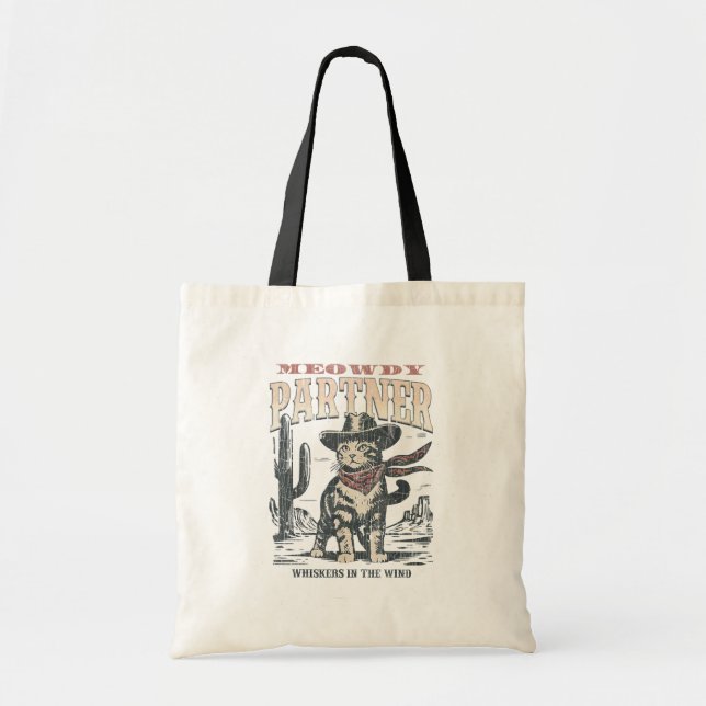 Miau Partner Cowboy-Katze  Tragetasche (Vorne)