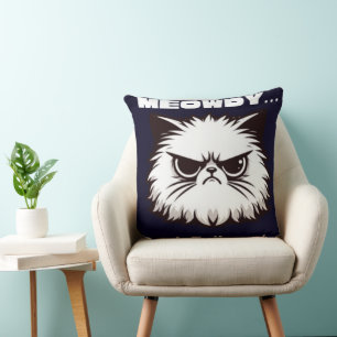 Miau, Red nicht komisch mit mir, Wütendes Katze T- Kissen