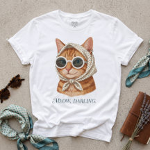Miau Schatz Vintage-Katzen-T-Shirt