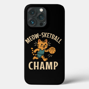 Miau Sketball Champ Lustiger Sport Case-Mate iPhone Hülle
