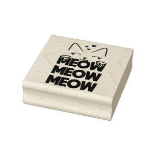 Miau-Stempel Gummistempel