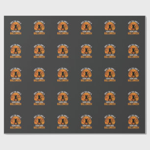 Miau-tastisches Halloween-Schwarze Katze Geschenkpapier