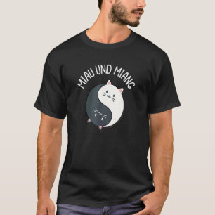 Miau und Miang Yin und Yang Katzen T-Shirt