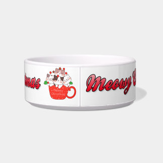 Miau Weihnachten Süße Kätzchen Schale Napf