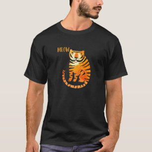 Miau Wilde Katze Raubtier Katzenkönig Tiger Sibiri T-Shirt
