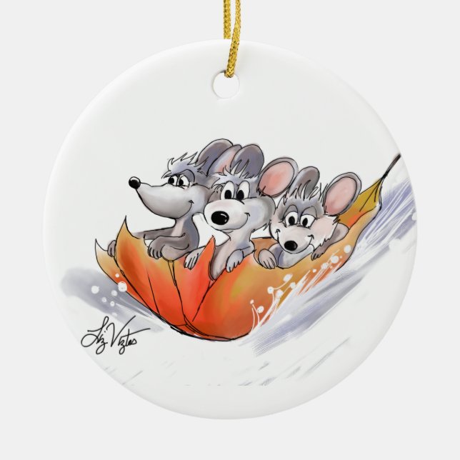 Mic, Mac And Moe's Winter Holiday Ornament (Vorne)
