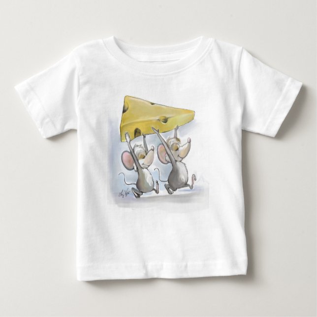 Mic & Mac Bringing im Käse-Säugling-T - Shirt (Vorderseite)