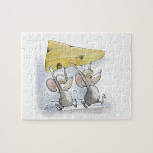 Mic & Mac bringing in das Käse-Puzzle Puzzle