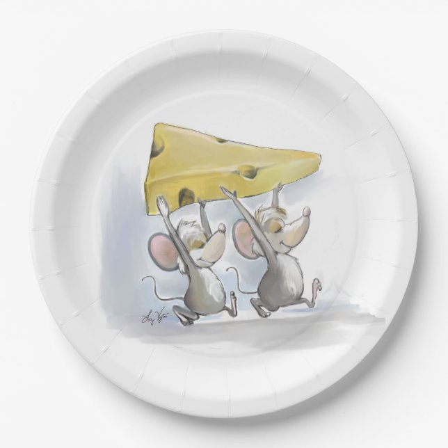 Mic & Mac in der Käsepapierplatte Pappteller (Vorderseite)