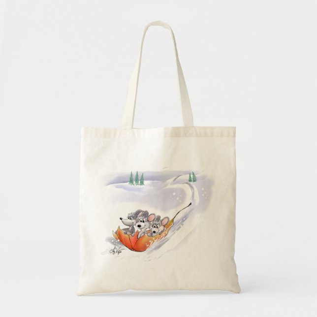 Mic, Mac & Moe's Winter Holiday Landscape Tasche (Vorne)
