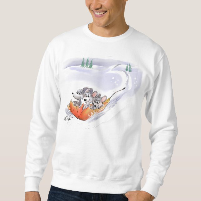 Mic, Mac & Moe's Winter Holiday Sweatshirt (Vorderseite)