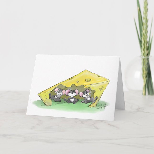 Mic, Mac und Moe's Fest der Erntedank Art Karte (Vorderseite)