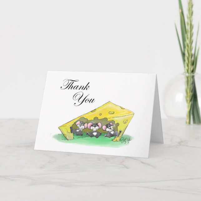 Mic, Mac und Moe's Fest des Erntedanks Karte (Vorderseite)