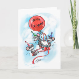 Mic, Mac und Moe's Happy Birthday Celebration Karte