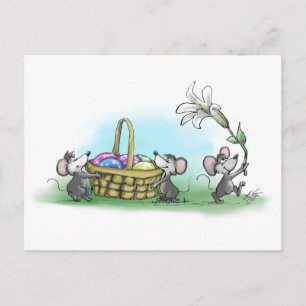 Mic, Mac und Moe's Happy Oaster Feiertagspostkarte