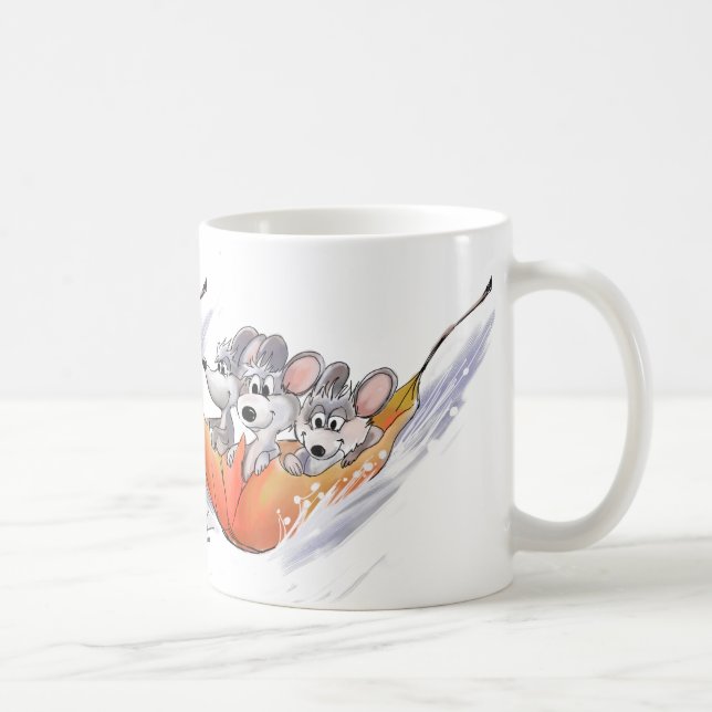 Mic, Mac und Moe's Winter Holiday Tasse (Rechts)