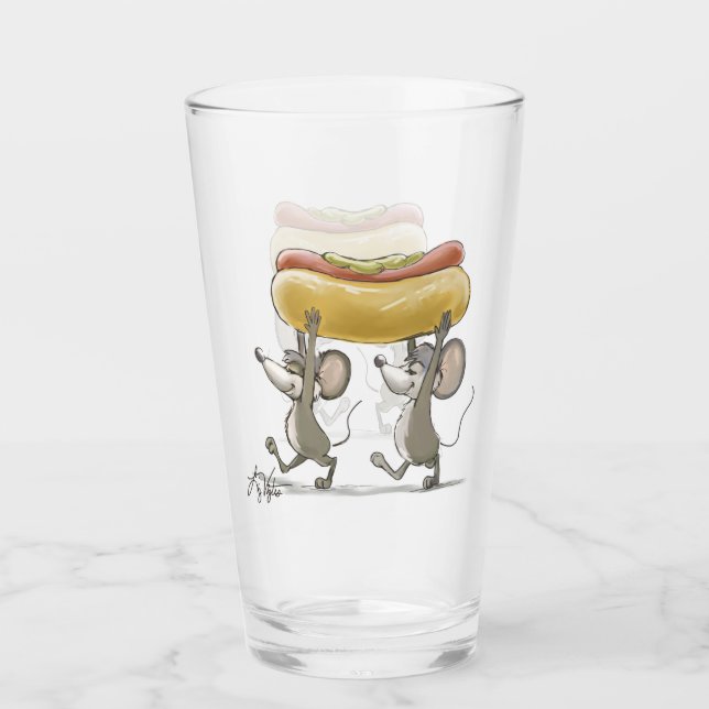 Mic & Mac's Picnic/GRILLEN Glass Glas (Vorderseite)