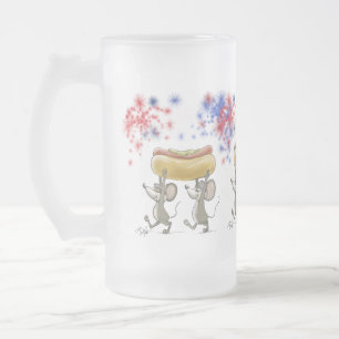 Mic und Mac's 4. Juli Nacht Picnic Mattierte Tasse