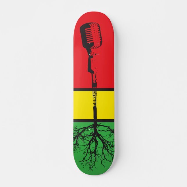"MIC WURZELT " SKATEBOARD (Vorne)
