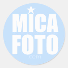 Micafoto-Sticker Runder Aufkleber