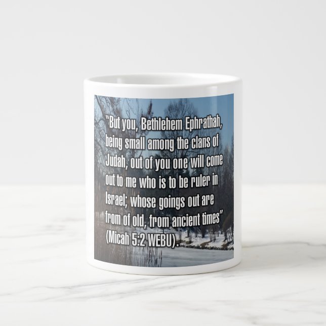 Micah 5:2 WEBU Mug Jumbo-Tasse (Vorderseite)