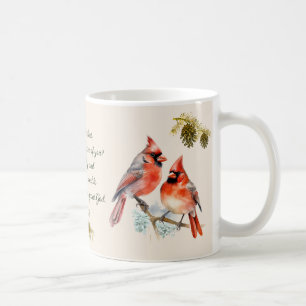 Micah 6:8 - Song Bird Tasse mit Kardinälen