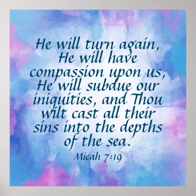Micah 7:19 poster (Vorne)