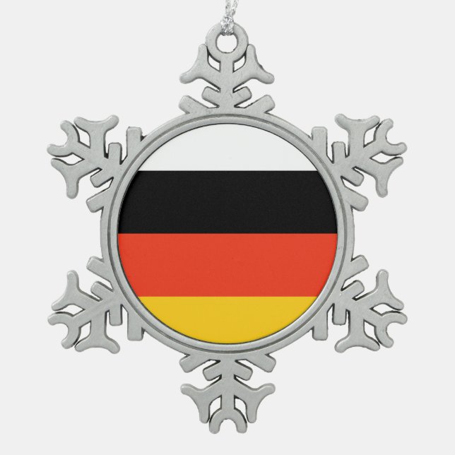 Miccosukee flag indian ethnic native american schneeflocken Zinn-Ornament (Vorderseite)