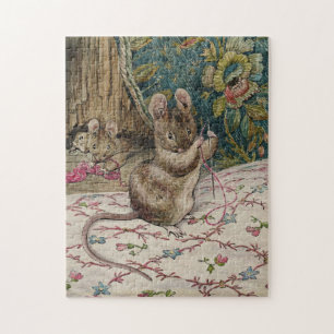 Mice at Work Threading the Needle (Beatrix Potter) Puzzle